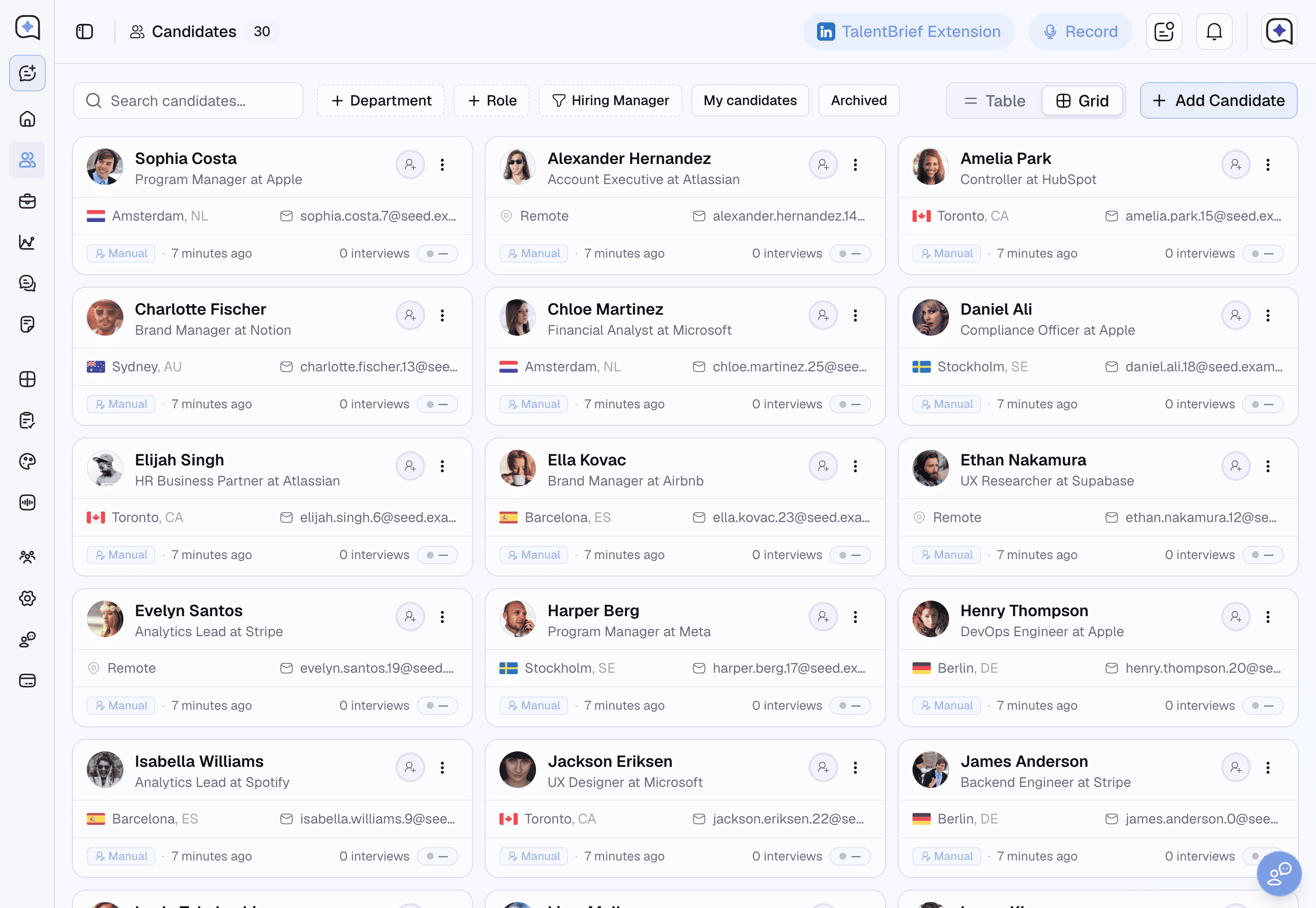 CANDIDATE PIPELINE
